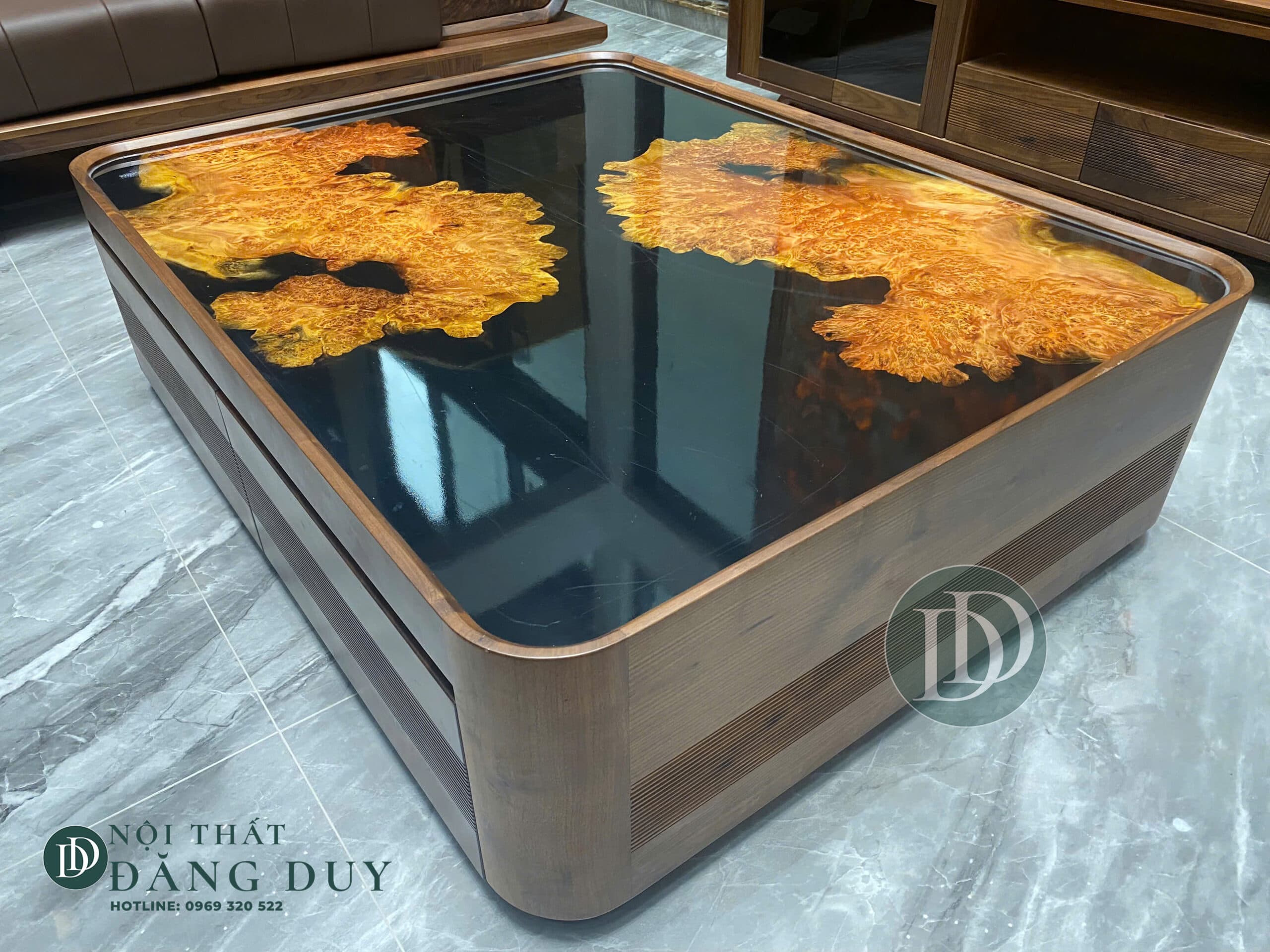 Bàn sofa gỗ óc chó BT02
