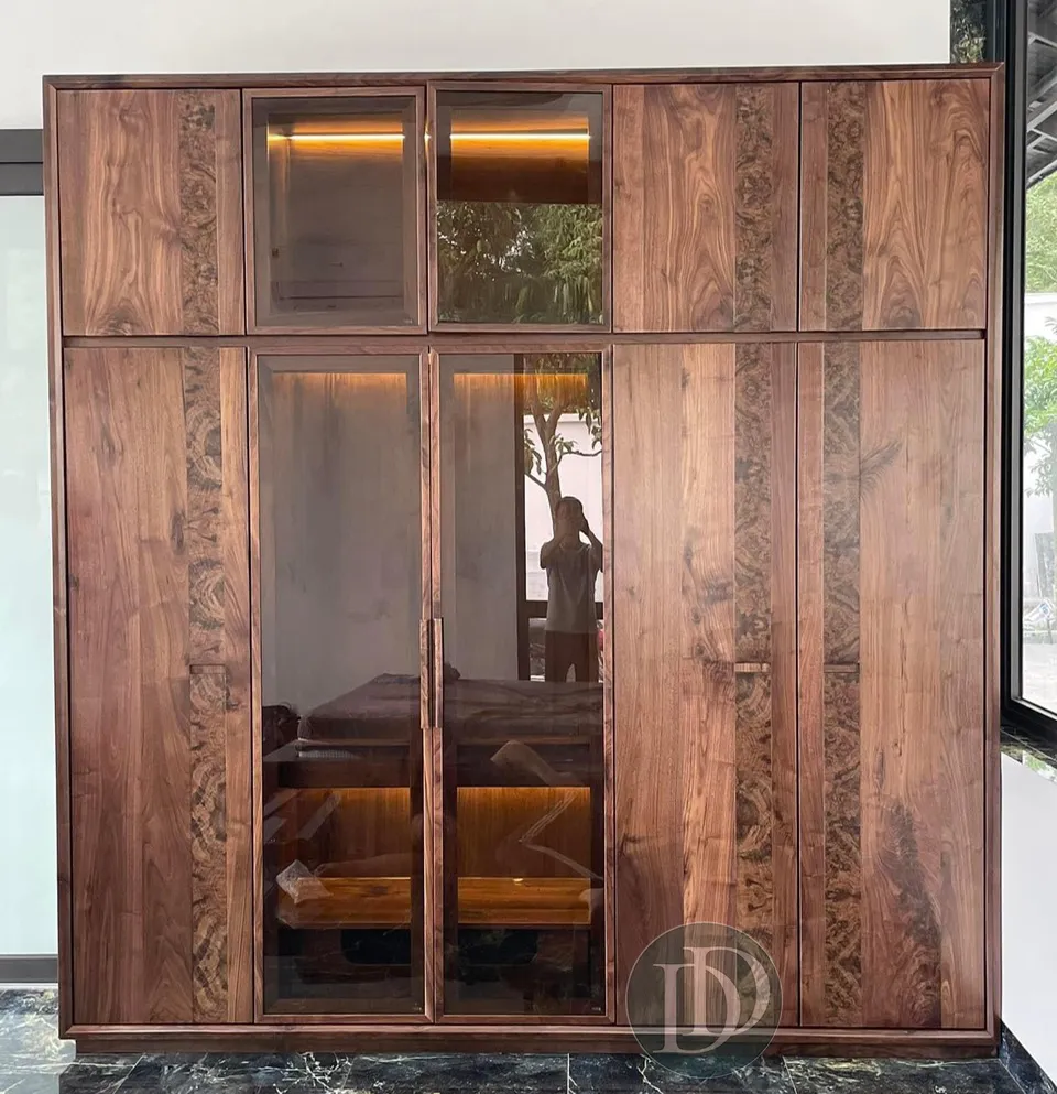 Tủ quần áo gỗ óc chó TA01